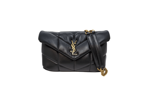 Image Sac à main YVES SAINT LAURENT Puffer Toy Porté croisé Cuir Noir