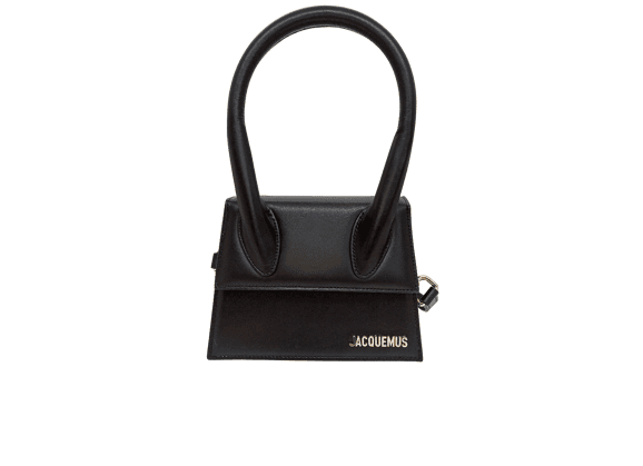 Image Sac à main JAQUEMUS Le Chiquito Porté épaule Cuir Noir