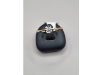 Image Bague Or jaune Diamant Sans