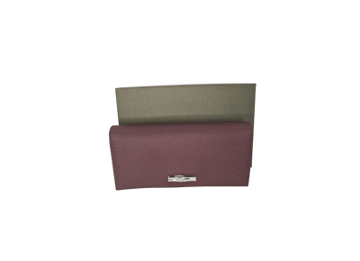 Image Portefeuille LONGCHAMP Roseau Cuir Bordeaux