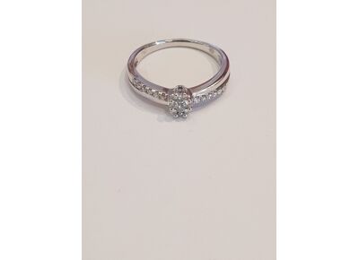 Image Bague Or blanc Diamant Diamant