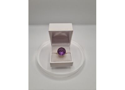 Image Bague Or jaune Améthyste Améthyste