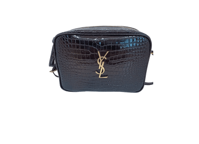 Image Sac à main YVES SAINT LAURENT Camera Lou Porté épaule Cuir Noir