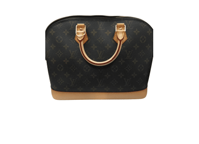 Image Sac à main LOUIS VUITTON Alma Porté main Toile enduite Monogram marron
