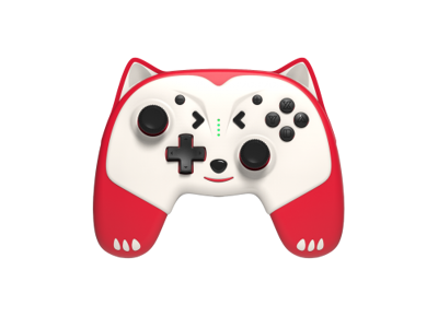 Image Acc. de jeux vidéo FREAKS AN GEEKS Manette Sans Fil Doggy Rouge Switch