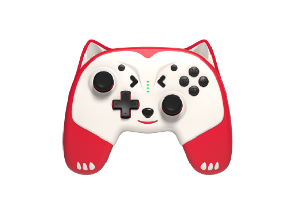 Image Acc. de jeux vidéo FREAKS AN GEEKS Manette Sans Fil Doggy Rouge Switch