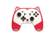 Image Acc. de jeux vidéo FREAKS AN GEEKS Manette Sans Fil Doggy Rouge Switch