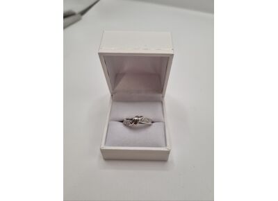 Image Bague Argent Strass