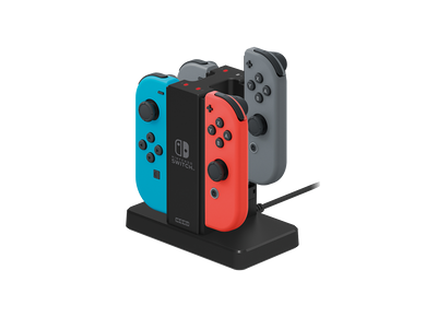 Image Acc. de jeux vidéo HORI Station de charge Filaire 2 manettes Noir Switch