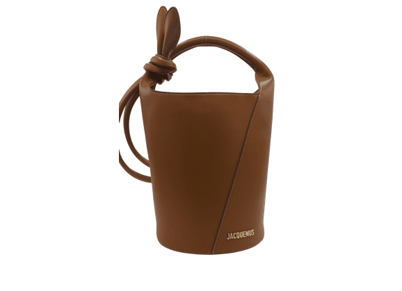 Image Sac à main JACQUEMUS Le Petit Tourni Porté épaule Marron