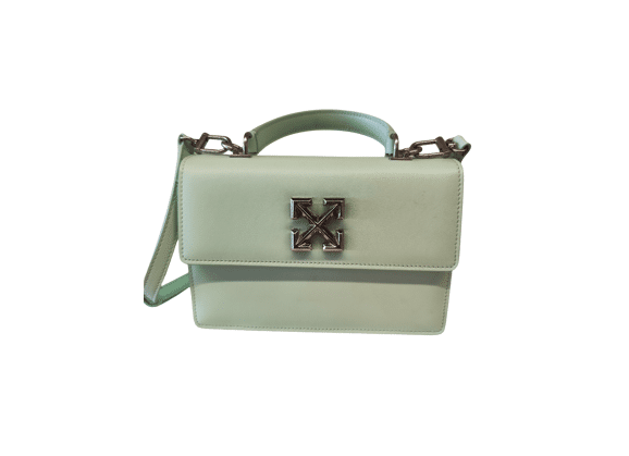 Image Sac à main OFF WHITE Autre Porté croisé Cuir Vert d'eau
