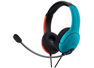 Image Acc. de jeux vidéo PDP Casque Filaire Néon rouge & bleu Switch