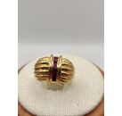 Image Bague Or gris Rubis Sans