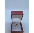 Image Bague Or jaune Rubis Oxyde de zirconium