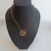 Image Collier Plaqué or Pierre noire