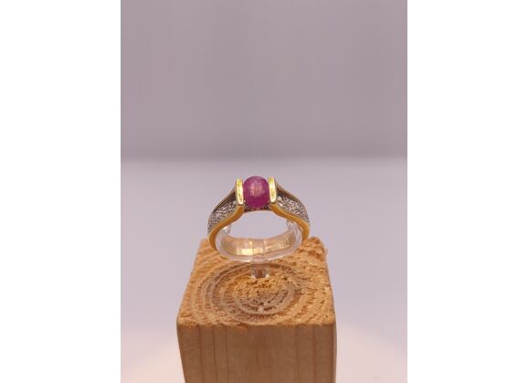 Image Bague Or jaune Rubis