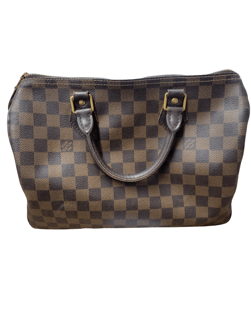 Sac à main LOUIS VUITTON Speedy 30 Porté main Cuir Ébène d #39 occasion
