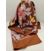 Image Foulard CACHAREL Foulard en soie cacharel avec motifs fleurs Soie Marron