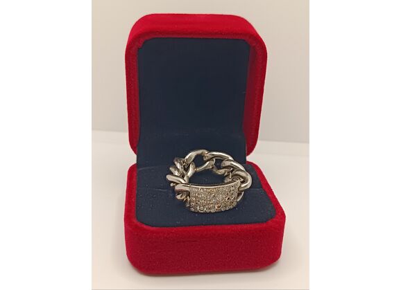 Image Bague Or blanc Diamant Diamant
