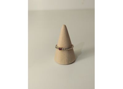 Image Bague Or blanc Rubis Diamant