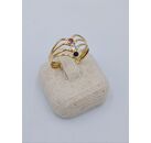 Image Bague Or jaune Rubis Saphir