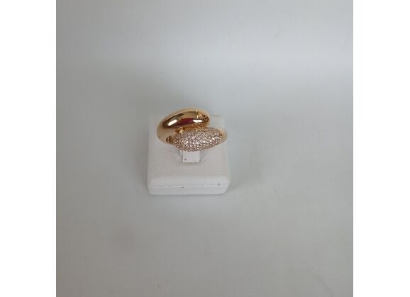 Image Bague Plaqué or Oxyde de zirconium
