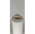 Image Bague Or jaune Aigue-marine Diamant
