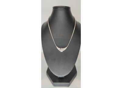 Image Collier Or blanc Diamant Diamant