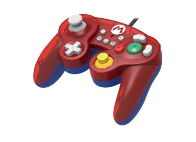Image Acc. de jeux vidéo NINTENDO Manette Filaire HORI Battle Pad (Mario) Rouge et bleu Switch