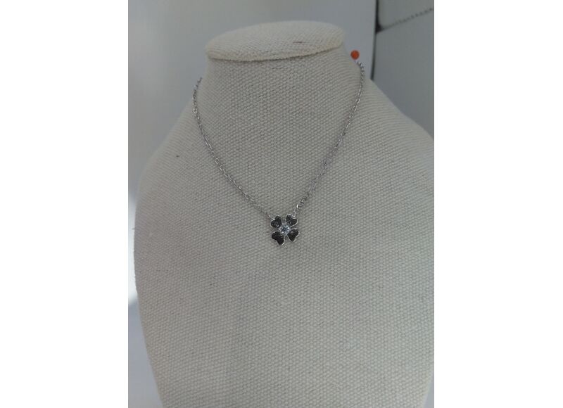 Collier Argent Pierre blanche d #39 occasion Collier Argent Pierre blanche d #39 occasion