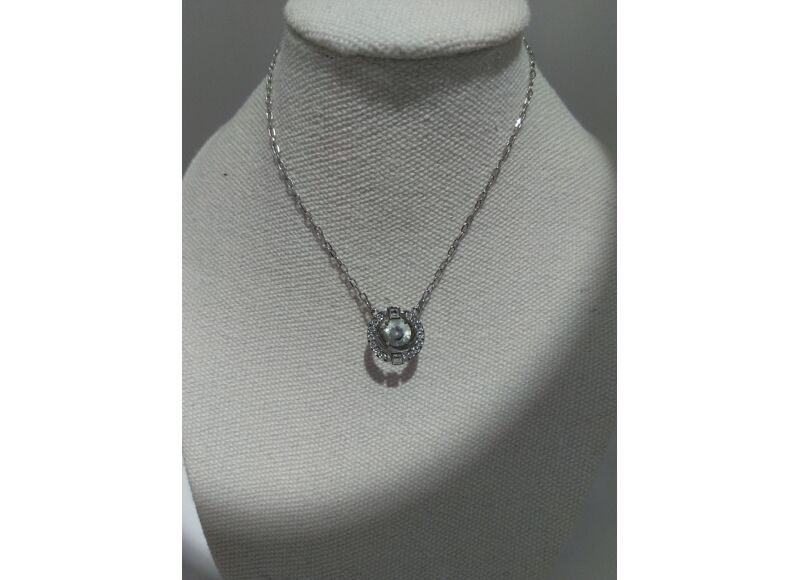 Collier Argent Pierre blanche d #39 occasion Collier Argent Pierre blanche d #39 occasion