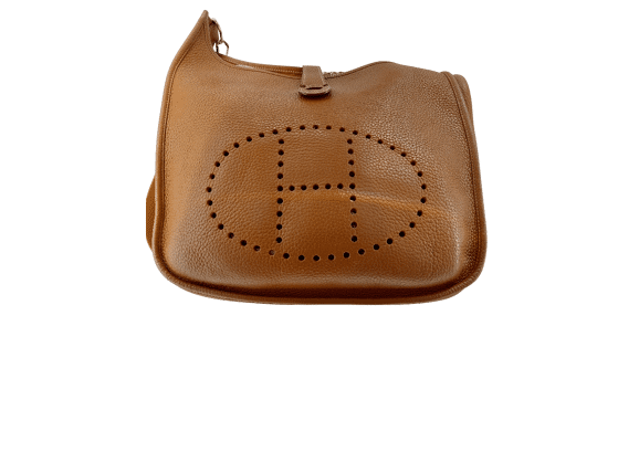 Image Sac à main HERMES Evelyne Porté épaule Cuir Marron