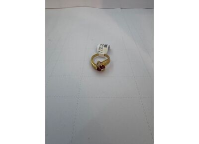 Image Bague Or jaune Rubis Diamant