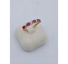 Image Bague Or jaune Rubis Diamant