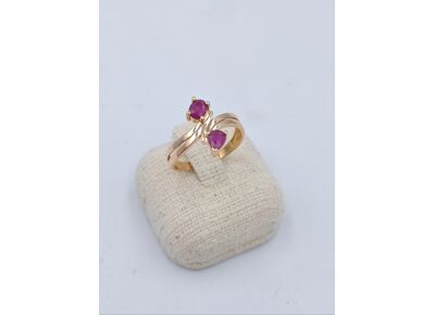 Image Bague Or jaune Rubis