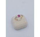 Image Bague Or jaune Rubis Diamant