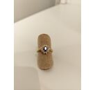 Image Bague Or jaune Saphir Diamant