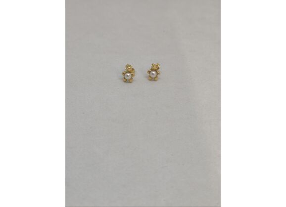 Image Boucles d'oreilles Or jaune Perles