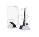 Image Acc. de jeux vidéo ONIVERSE Station de recharge Sans fil Blanc PS5