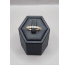 Image Bague Or jaune Oxydes de zirconium