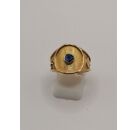 Image Bague Or jaune Saphir