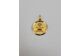 Image Pendentif Or jaune Oxyde de zirconium Pierre rouge