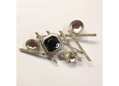Image Broche Fantaisie Métal Cristal
