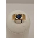 Image Bague Or jaune Saphir