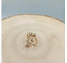 Image Bague Or jaune Or blanc Perle