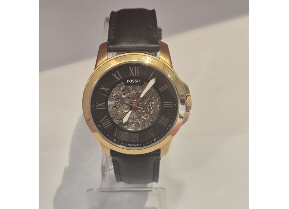 Image Montre Homme FOSSIL ME3102 automatic Cuir Bleu nuit 44 mm