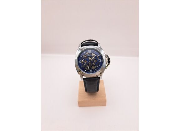 Image Montre Homme MARTYN LINE 3945 Cuir Bleu/gris 4.5 mm