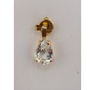 Image Pendentif Or jaune Cristal transparent