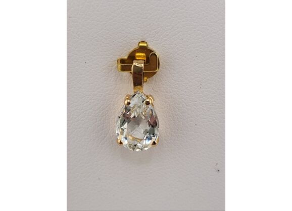 Image Pendentif Or jaune Cristal transparent
