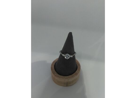 Image Bague Or blanc Diamants